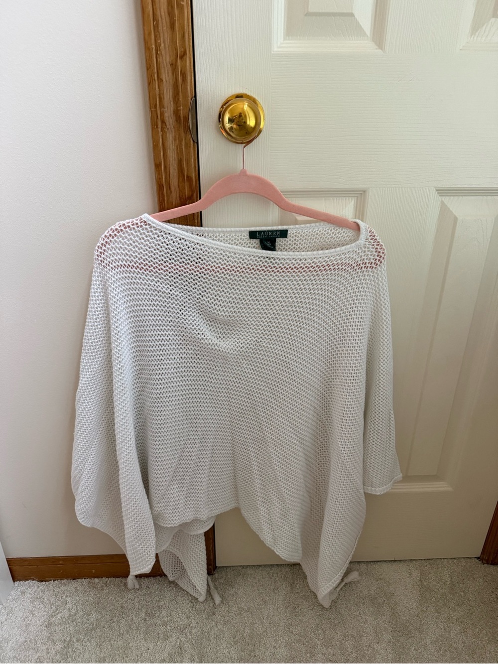 Lauren Ralph Lauren White Poncho